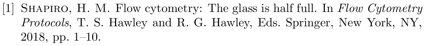 BibTeX example: incollection citation style acm